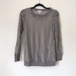 Lace overlay top with Cami built in